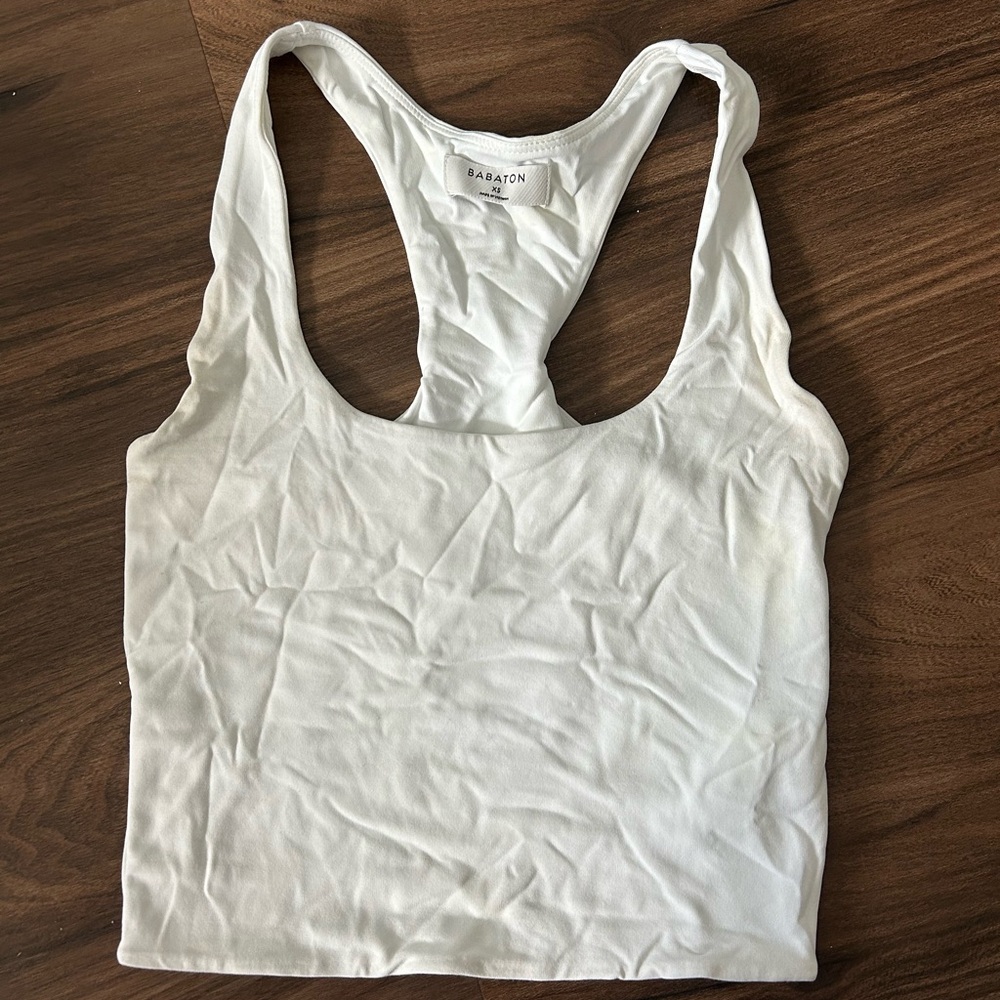 Aritiza Babaton White Tank Top